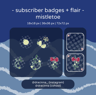 Stream Badges - Mistletoe