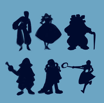 Sketch - Assorted Silhouettes